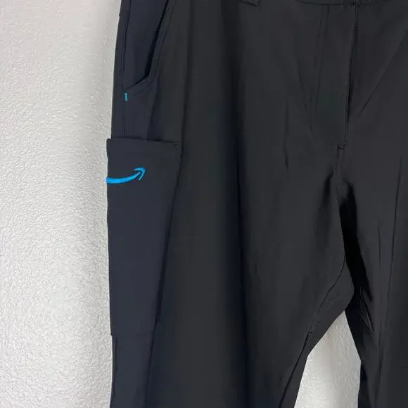 Amazon Women’s Cargo Work Pants XL Black Luly Yang Stretch Uniform Utility - Picture 4 of 9